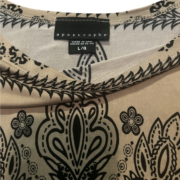 Apostrophe Black and Tan Dress/Tunic - Picture 4 of 4